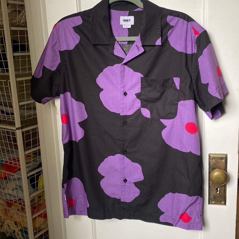 Mens  Obey Button down shirt